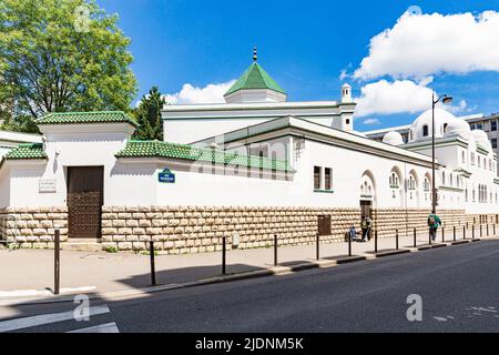 L'entrée dans le Restaurant la Mosquée de Paris. Grande Mosquée de Paris Banque D'Images