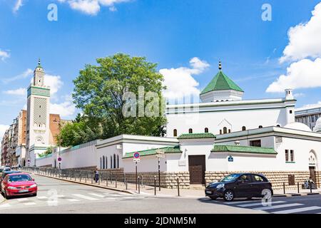 L'entrée dans le Restaurant la Mosquée de Paris. Grande Mosquée de Paris Banque D'Images