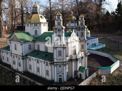 Kiev, Ukraine 11 novembre 2021: Sainte Dormition Pochaev Lavra - musée miniature à Kiev Banque D'Images