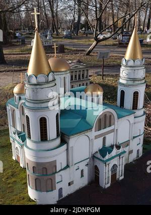 Kiev, Ukraine 11 novembre 2021: Cathédrale Spaso-Preobrazhensky - Musée des miniatures de Kiev Banque D'Images