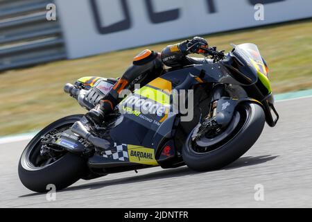 Hohenstein Ernstthal, Allemagne. 19 juin 2022. MotoGP Liqui Moly Motorrad Grand Prix Deutschland au circuit Sachsenring, Hohenstein-Ernstthal, Allemagne. Photo : #10 Luca Marini (ITA) de l'équipe de course Mooney VR46 pendant la séance d'échauffement Banque D'Images