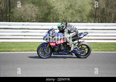 Jason O Halloran à bord de son McAms Yamaha British Superbike Championship 2022 Banque D'Images