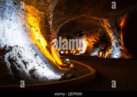 tunnel de la mine de sel de tuzluca. Destination de voyage célèbre dans l'est de l'anatolie, Turquie Banque D'Images