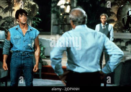 STALLONE,LOGGIA, AU-DESSUS DU SOMMET, 1987 Banque D'Images