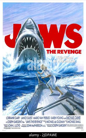 L'affiche de film, JAWS : The Revenge, 1987 Banque D'Images