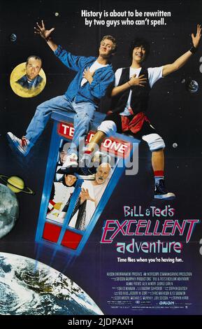 L'HIVER,AFFICHE, Bill and Ted's Excellent Adventure, 1989 Banque D'Images