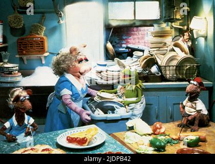 PIGGY,grenouille, les Muppets prenons Manhattan, 1984 Banque D'Images