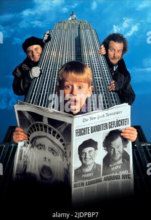 PESCI CULKIN,,STERN, Home Alone 2 : LOST IN NEW YORK, 1992 Banque D'Images