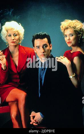 HUSTON,CUSACK,BENING, les arnaqueurs, 1990 Banque D'Images