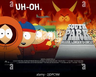 KENNY,STAN,KYLE, SOUTH PARK: PLUS GRAND PLUS LONG ET NON COUPÉ, 1999 Banque D'Images