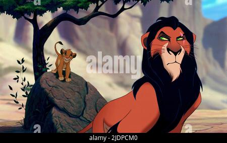 SIMBA, Le Roi Lion, SCAR, 1994 Banque D'Images