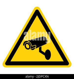 Symbole de caméra de sécurité CCTV isoler sur fond blanc, illustration vectorielle Illustration de Vecteur