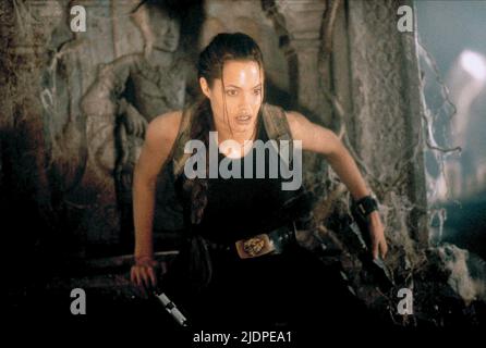 ANGELINA JOLIE, Lara Croft : TOMB RAIDER, 2001 Banque D'Images