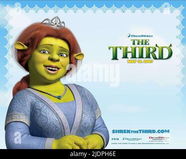 AFFICHE DE LA PRINCESSE FIONA, SHREK LE TROISIÈME, 2007, Banque D'Images