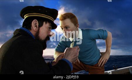 TINTIN, AIGLEFIN, LES AVENTURES DE TINTIN : LE SECRET DE LA LICORNE, 2011, Banque D'Images