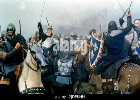 Scène de bataille, Henry V, 1989 Banque D'Images