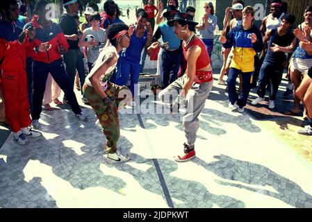 CHAMBRES, QUINONES, BREAKDANCE DU FILM, 1984 Banque D'Images