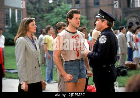 CATTRALL,GUTTENBERG,BAILEY, ACADÉMIE DE POLICE, 1984 Banque D'Images