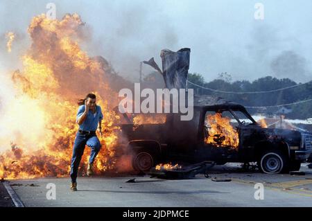 JEAN-CLAUDE VAN DAMME, disque cible, 1993 Banque D'Images