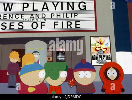 CARTMAN, Kyle, Stan, Kenny, SOUTH PARK : BIGGER PLUS LONGTEMPS ET NON COUPÉS, 1999 Banque D'Images