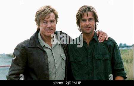 REDFORD, PITT, SPY GAME, 2001 Banque D'Images