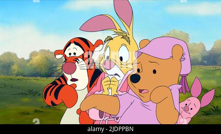 TIGGER,LAPIN,PORCELET,POOH,ROO, FILM HEFFALUMP DE POOH, 2005, Banque D'Images