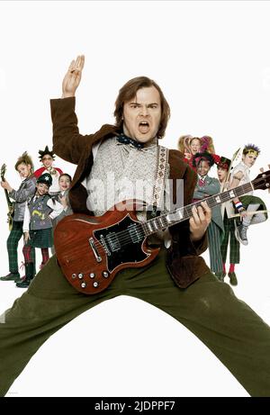 JACK BLACK, ÉCOLE DE ROCK, 2003, Banque D'Images