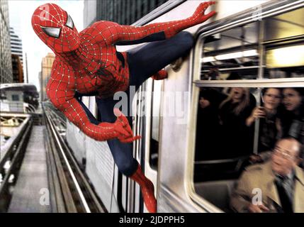 TOBEY MAGUIRE, SPIDER-MAN 2, 2004, Banque D'Images