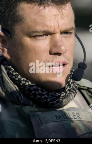 MATT DAMON, ZONE VERTE, 2009, Banque D'Images