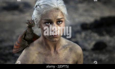 EMILIA CLARKE, JEU DE THRONES, 2011, Banque D'Images