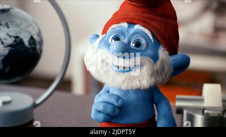 PAPA SMURF, LES SCHTROUMPFS, 2011, Banque D'Images