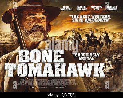 AFFICHE KURT RUSSELL, BONE TOMAHAWK, 2015, Banque D'Images