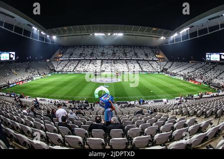 Sao Paulo, Brésil. 22nd juin 2022. SP - Sao Paulo - 06/22/2022 - COPA DO BRASIL 2022, CORINTHIENS X SANTOS - vue générale du stade Arena Corinthiens pour le match entre Corinthiens et Santos pour le championnat Copa do Brasil 2022. Photo: Marcello Zambrana/AGIF/Sipa USA crédit: SIPA USA/Alay Live News Banque D'Images