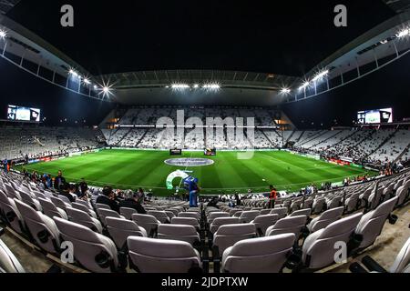 Sao Paulo, Brésil. 22nd juin 2022. SP - Sao Paulo - 06/22/2022 - COPA DO BRASIL 2022, CORINTHIENS X SANTOS - vue générale du stade Arena Corinthiens pour le match entre Corinthiens et Santos pour le championnat Copa do Brasil 2022. Photo: Marcello Zambrana/AGIF/Sipa USA crédit: SIPA USA/Alay Live News Banque D'Images