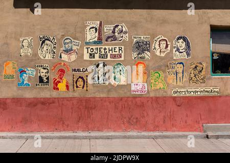 Street art à Albuquerque, Nouveau Mexique Banque D'Images