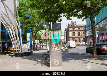 South Sherwood Street à Nottingham, dans le Nottinghamshire, Angleterre Banque D'Images