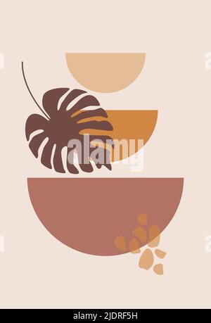 Design minimaliste tendance. Modèle pour logo, prospectus, présentation, carte-cadeau, positionnement mural, page d'arrivée, couverture de livre, bannière, social me Illustration de Vecteur
