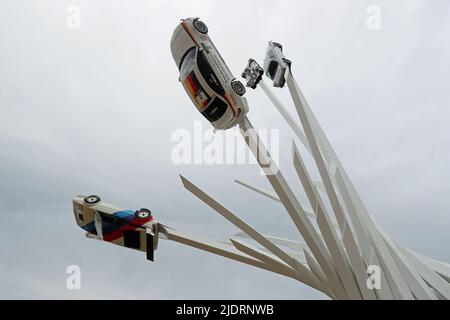 Goodwood, West Sussex, Royaume-Uni 23rd juin 2022. BMW a joué un rôle central au Goodwood Festival of Speed – « les innovateurs – les chefs d'œuvre du sport automobile », à Goodwood, West Sussex, Royaume-Uni. © Malcolm Greig/Alamy Live News Banque D'Images