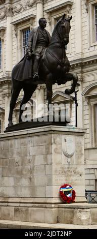 Statue de Field Marshal, et commandant à chiel de l'armée britannique Earl Haig Whitehall Londres Angleterre Royaume-Uni Banque D'Images