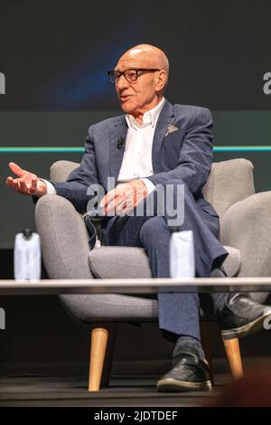 Cannes, France, 23 juin 2022, Patrick Stewart (acteur) a assisté à long terme efficacité créative - construire des Fandoms avec la franchise Star Trek au Festival Lions de Cannes - Festival international de créativité © ifnm press / Alay Live Banque D'Images