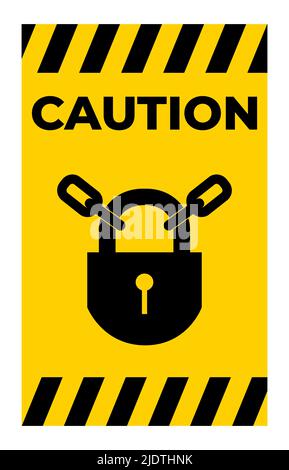 Icône EPI. Panneau de symbole garder verrouillé isoler sur fond blanc Illustration de Vecteur