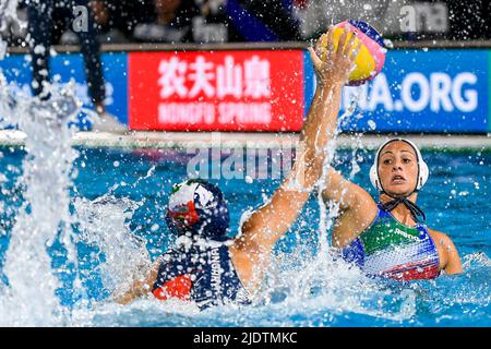 Budapest, Hongrie. 22nd juin 2022. MARLETTA Claudia ITAItaly vs. Hongrie Waterpolo féminin FINA 19th Championnats du monde Budapest 2022 Budapest, Alfred Hajos Complex 22/06/22 photo Andrea Masini/Deepbluemedia/Insidefoto crédit: Insidefoto srl/Alay Live News Banque D'Images