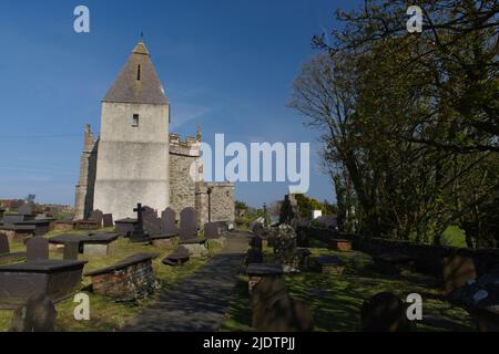 Église Llaneilian, Llaneilian, Amlwch, Anglesey, pays de Galles du Nord. Banque D'Images