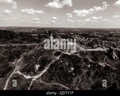 Mow COP Aerial Drone Stoke sur le site touristique de Trent Banque D'Images