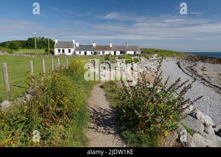 Y SWNT Cottages, Moelfre, Anglesey, pays de Galles du Nord. Banque D'Images