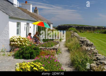 Y SWNT Cottages, Moelfre, Anglesey, pays de Galles du Nord. Banque D'Images