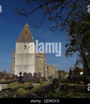 Église Llaneilian, Llaneilian, Amlwch, Anglesey, pays de Galles du Nord. Banque D'Images