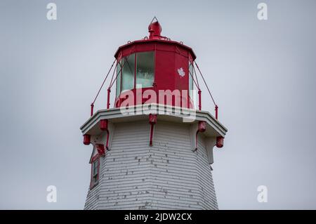 Phare de l'Île Panmure, Îles-du-Prince-Édouard. Le plus ancien phare en bois de l’Î.-P.-É. Et site du patrimoine, Canada Banque D'Images