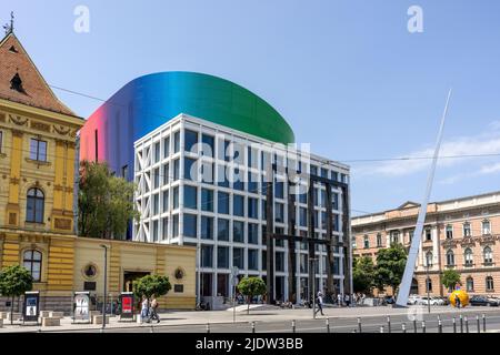 Nouveau Milan Sosteric a conçu le bâtiment de l'Académie de musique de Zagreb sur la place du maréchal Tito, Zagreb, Croatie Banque D'Images