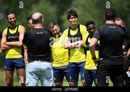 Lier, Belgique, 23 juin 2022, Koki Machida, de l'Union européenne, photographié lors d'une séance d'entraînement en prévision de la saison 2022-2023, de l'équipe belge de football de première division Royale Union Saint-Gilloise, jeudi 23 juin 2022 à Lier. BELGA PHOTO TOM GOYVAERTS Banque D'Images